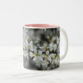 Lente, witte bloesems foto Mok (Voorkant rechts)