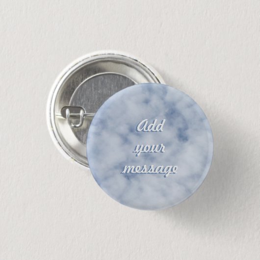 lente wolkenpastelblauw sky 0155 ronde button 3,2 cm (Voorkant /achterkant)