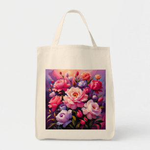 Lente Zen Zonsopkomst Roze Bloesem Tuin Tote Bag