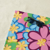 Lente Zomer 60s Bloem Patroon Strandlaken (In situ)