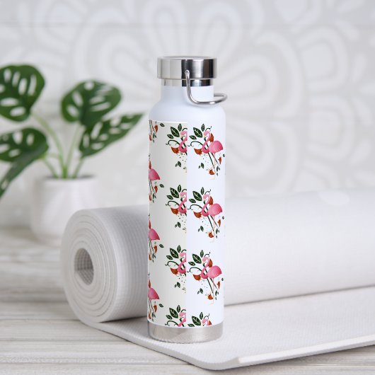Lente Zomer Bloem Roze Bloem Waterfles (Yoga)