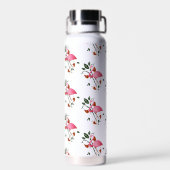 Lente Zomer Bloem Roze Bloem Waterfles (Achterkant)