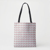 Lente Zomer Bloem Roze Flamingo Tote Bag (Voorkant)