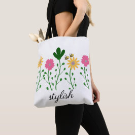 Lente & Zomer Bloemen Aanpassen Vrouwen Tote Bag