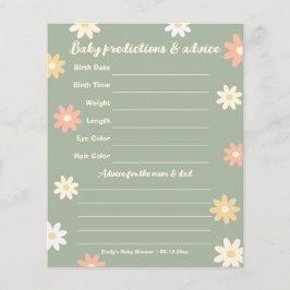 Lente Zomer Bloemen Baby Shower Gokspel