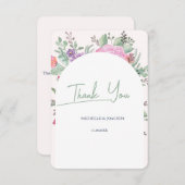 Lente Zomer Bloemen Boho Tuin Dank u kaart (Voorkant / Achterkant)