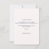 Lente Zomer Bloemen Boho Tuin Dank u kaart (Achterkant)