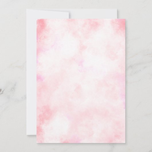 Lente Zomer Bloemen | Bruidsfeest Kaart (Achterkant)