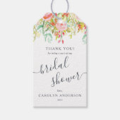 Lente Zomer Bloemen | Vrijgezellenfeest Dank u Cadeaulabel (Voorkant)