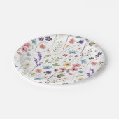 Lente Zomer Bloemen Wildbloemen Vrijgezellenfeest Papieren Bordje (Gekanteld)