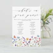 Lente Zomer Bloemenspel Wat zit er in je tas Kaart (Staand voorkant)