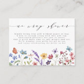 Lente Zomer Bloementuin Geen Wrap Vrijgezellenfees Informatiekaartje (Voorkant)