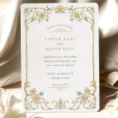 Lente & Zomer Bloementuin Trouwen Kaart