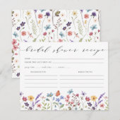 Lente Zomer Bloementuin Vrijgezellenfeest Recept Informatiekaartje (Voorkant / Achterkant)