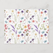 Lente Zomer Bloementuin Vrijgezellenfeest Recept Informatiekaartje (Achterkant)