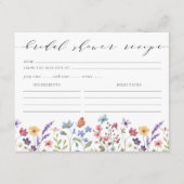 Lente Zomer Bloementuin Vrijgezellenfeest Recept Informatiekaartje (Voorkant)