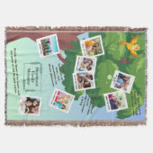 Lente & Zomer Boom Familie Quotes & Herinneringen Deken (Voorkant)