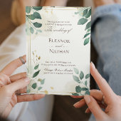 Lente zomer bruiloft en groene bladeren kaart