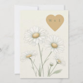 Lente, Zomer Daisy Bloemen Retro Boho Kaart (Achterkant)