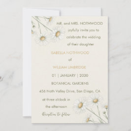 Lente,Zomer Daisy Bloemige Retro Boho Kaart