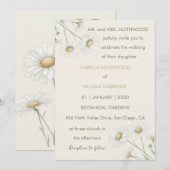 Lente,Zomer Daisy Bloemige Retro Boho Kaart (Voorkant / Achterkant)