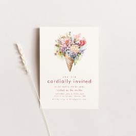 Lente Zomer Diner Party Invite Kaart
