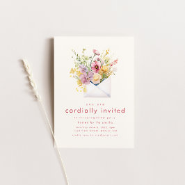 Lente Zomer Diner Party Invite Kaart