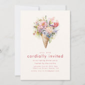 Lente Zomer Diner Party Invite Kaart (Voorkant)