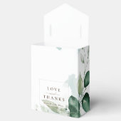 Lente Zomer groene bladeren Bedankdoosjes (Geopend)