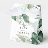 Lente Zomer groene bladeren Bedankdoosjes (Voorkant Zijde)