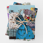 Lente, zomer, herfst Art Deco Beauty-Mode Inpakpapier Vel (In situ)