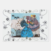 Lente, zomer, herfst Art Deco Beauty-Mode Inpakpapier Vel (Voorkant)