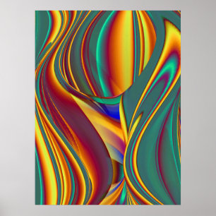 Lente Zomer Herfst Bloemen Magie Poster