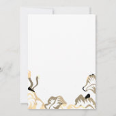 Lente Zomer Herfst Leaf Boho Minimal Bruiloft Kaart (Achterkant)