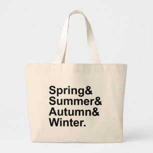 Lente Zomer Herfst Winter Vier Seizoenen Grote Tote Bag