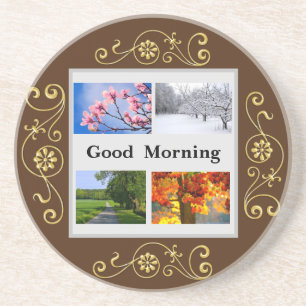 lente / zomer / herfst / wintercollectie zandsteen onderzetter