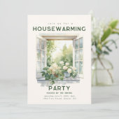 Lente Zomer Housewarming Party Uitnodigen Kaart (Staand voorkant)