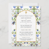 Lente Zomer Katholieke Nuptial Mass Bruiloft Kaart (Voorkant)