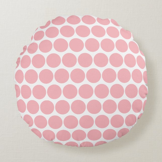 Lente Zomer Kleur Crystal Roos Rond Kussen (Voorkant)