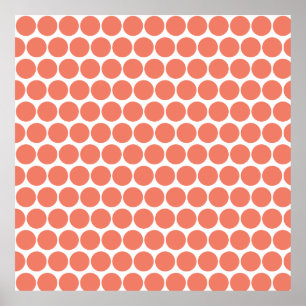 Lente Zomer Kleur Peach Pink Poster