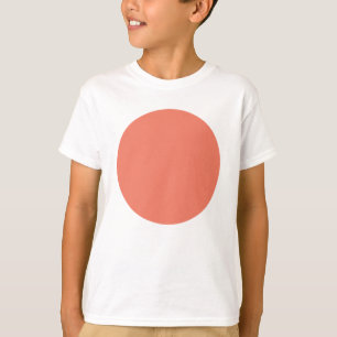 Lente Zomer Kleur Peach Pink T-shirt