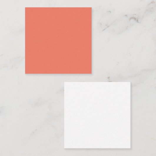 Lente Zomer Kleur Peach Pink Vierkante Visitekaartje (Voorkant / Achterkant)