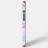 Lente zomer kleuren in strepen iPhone hoesje (Linkerkant)