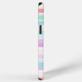 Lente zomer kleuren in strepen iPhone hoesje (Rechterkant)