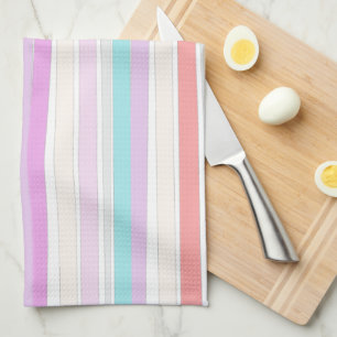 Lente zomer kleuren in strepen Keuken Handdoeken