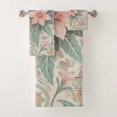 Lente Zomer Pastel Indonesische Batik Bloemen Bad Handdoek (Insitu)