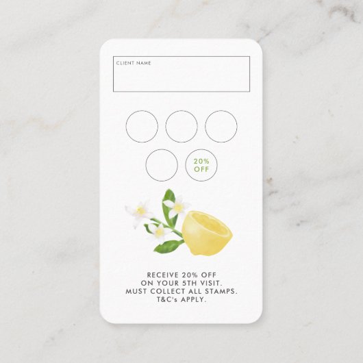 Lente Zomer Promo Nagels QR Code Loyalty & Visitekaartje (Achterkant)