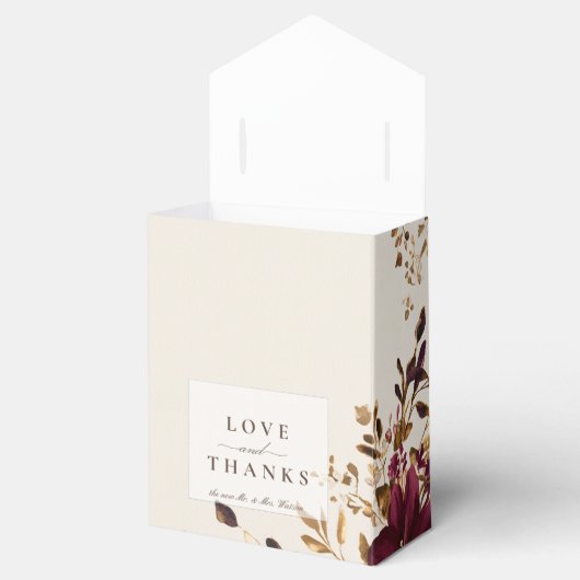 lente Zomer rode rozen Bedankdoosjes (Geopend)