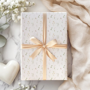 Lente Zomer Roze Wildflower Cadeaupapier