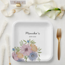 Lente Zomer Tuin Aquarel Kant